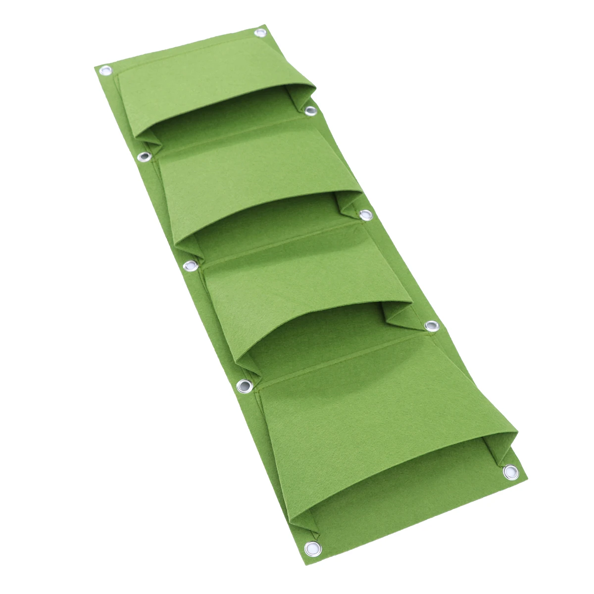 

4 Pockets Vertical Garden Planter Non Woven Planting Bag Eco Friendly Reusable Wall Mounted Hanging Pouch for Herbs Succulents