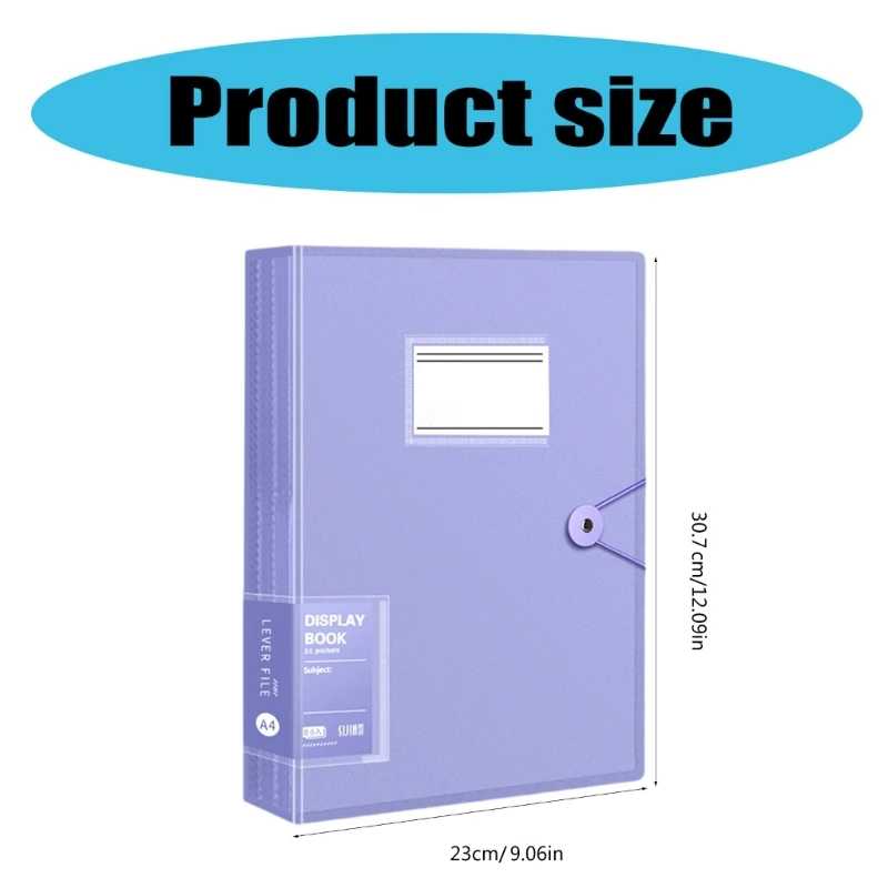 Document Folder with Protective Sleeve Display Book Presentation Display Folder