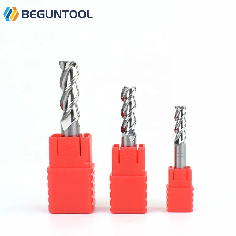 

HRC 65 Твердые твердосплавные концевые фрезы оптом Дешевые высококачественные 3-флейтовые концевые фрезы Металл Алюминий