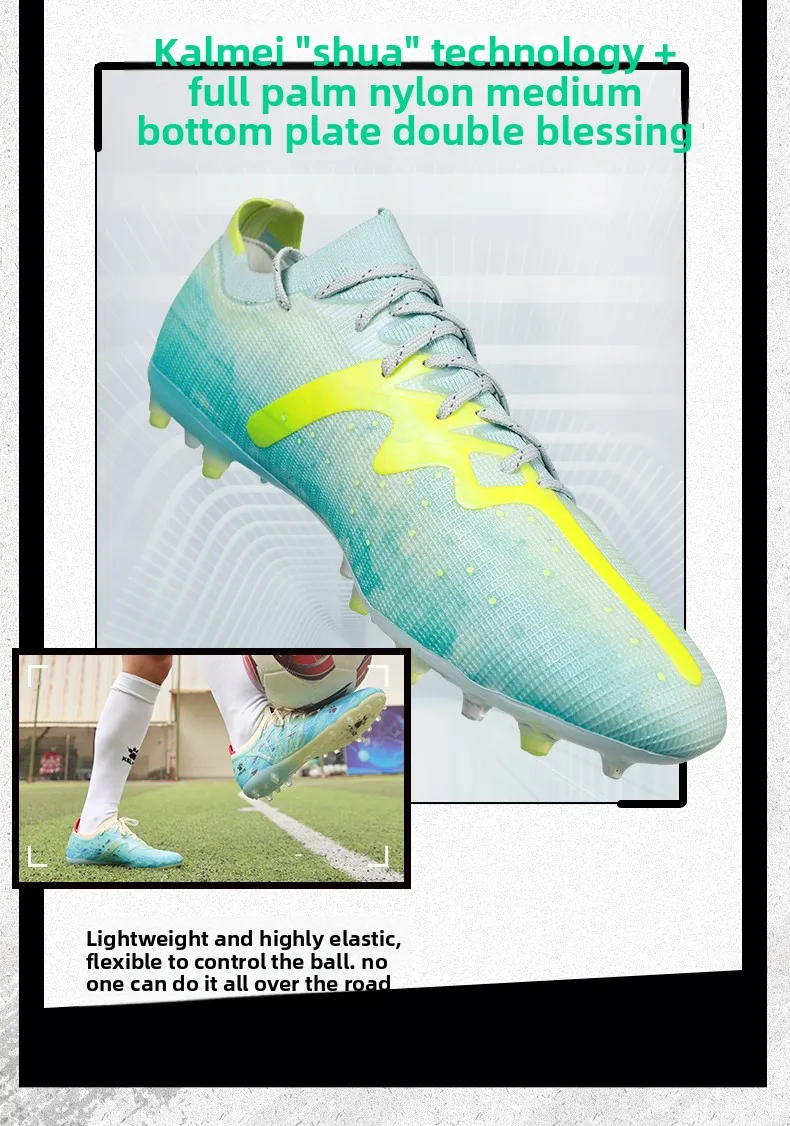 Kelme Professionelle Fußballschuhe für Herren, Mg-Training, Fußballschuhe für Jugendliche und Kinder, rutschfeste Fußballschuhe für den Innenbereich – Detail 4