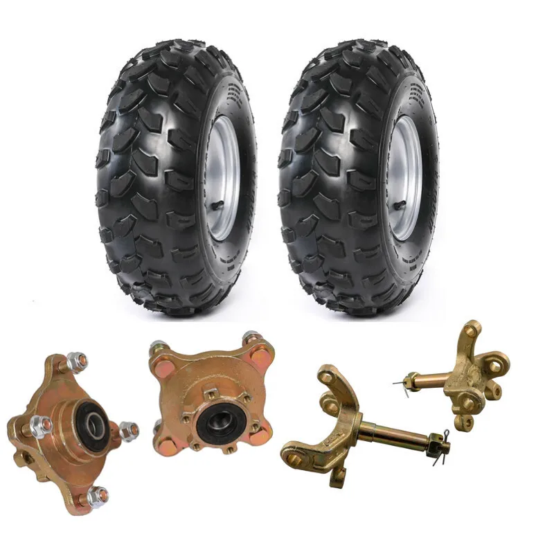 

Комплект из 2 колес (8 дюймов) 19x7-8 с дисками и ступицами на 4 болта для квадроциклов, картов и гольф-каров