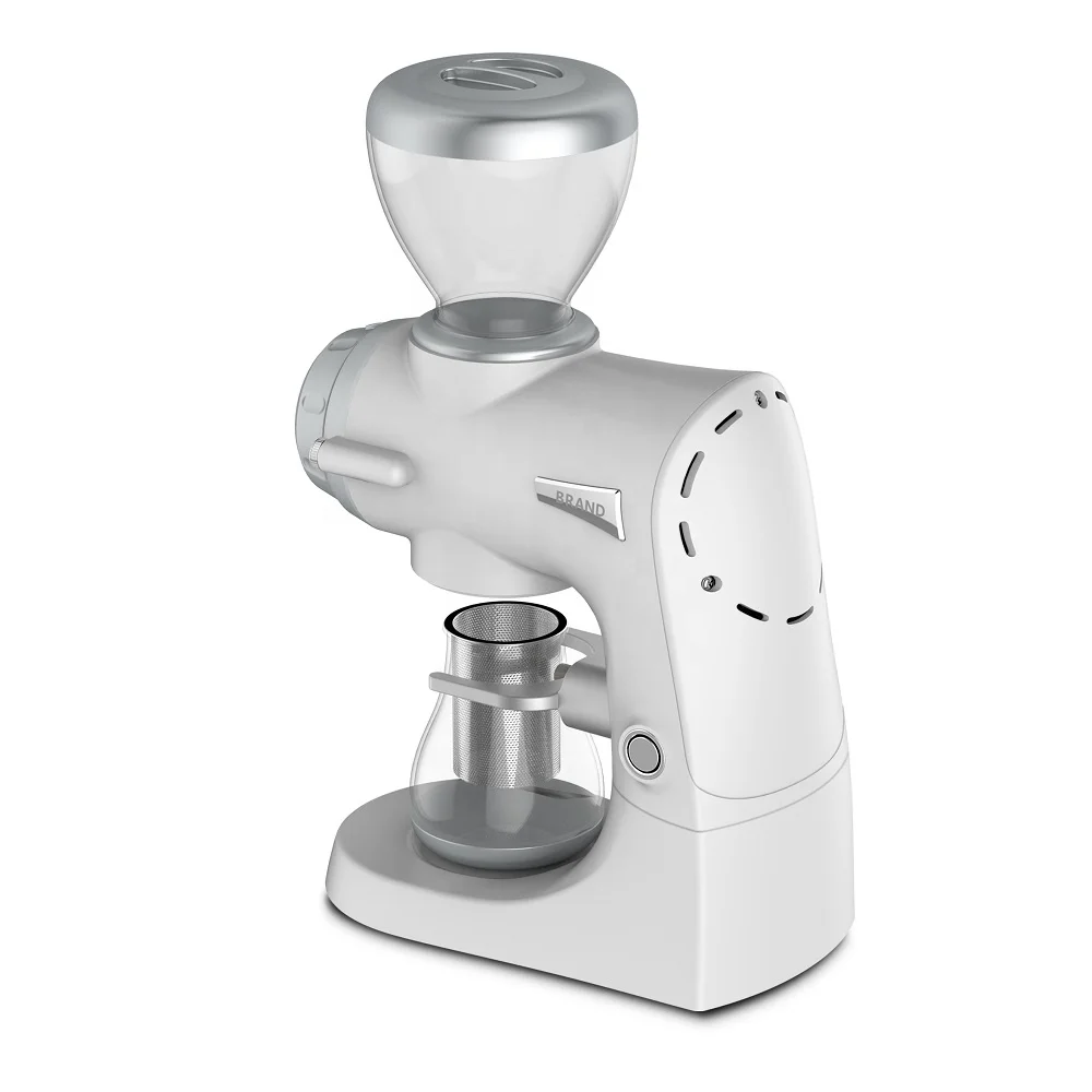 Die-cast Coffee Bean Burr Grinder Machine Automatic Burr Electric Grinder Aluminum Espresso Grinder With 75mm Large Burr Mill