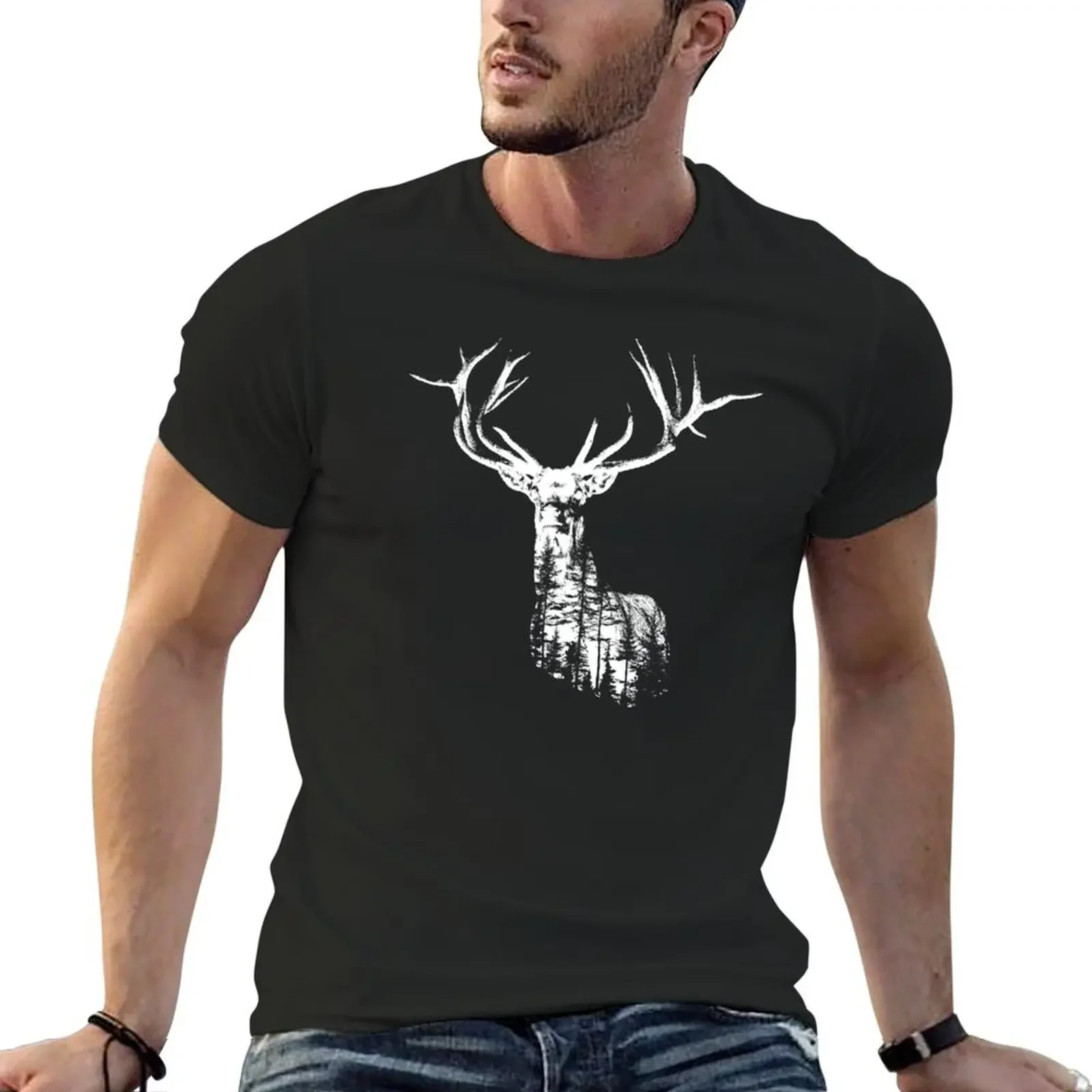 

Deer in Nature White T-Shirt shirts graphic tees graphic t shirt vintage custom t shirt mens graphic t-shirts pack