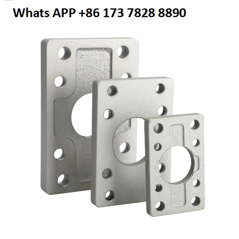 2 قطعة SMC اسطوانة FA شفة لوحة MBB القياسية اسطوانة الملحقات سلسلة 32/40/50/60/80/100 FA يلقي الصلب