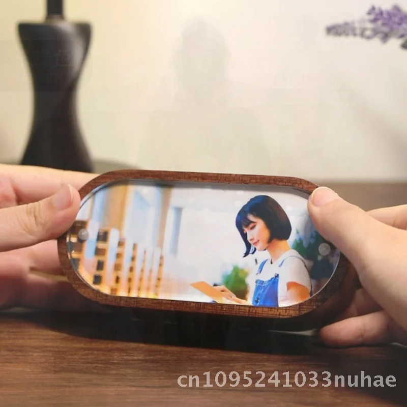 Diy Wooden Music Box with Photo Frame Engraving Birthday Gift for Girlfriend - Boutique Quality Beeswax Polished Minimalist