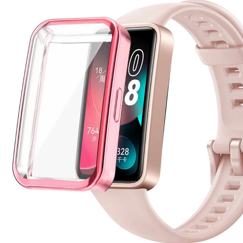 Shockproof Case for Huawei Band 8 Screen Protector Bumper-Shell Protective Cover Ultra-Thin Scratched Resistant Housing