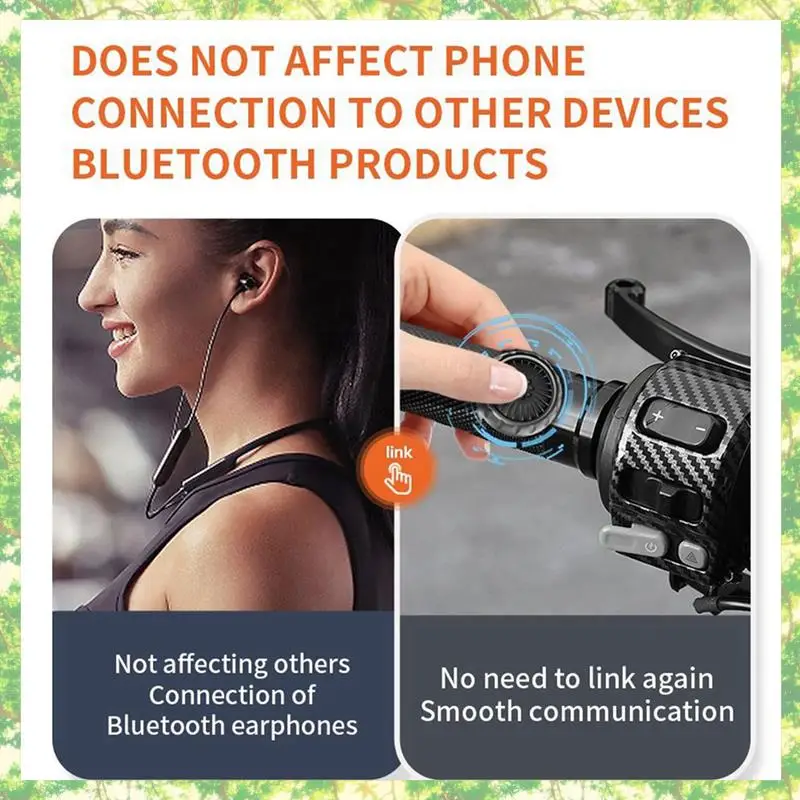 IOS 안드로이드 전화 용 Smart-2X 무선 블루투스 PTT 워키 토키 제어 버튼 Zello Push-To-Talk 오토바이 음성 통화