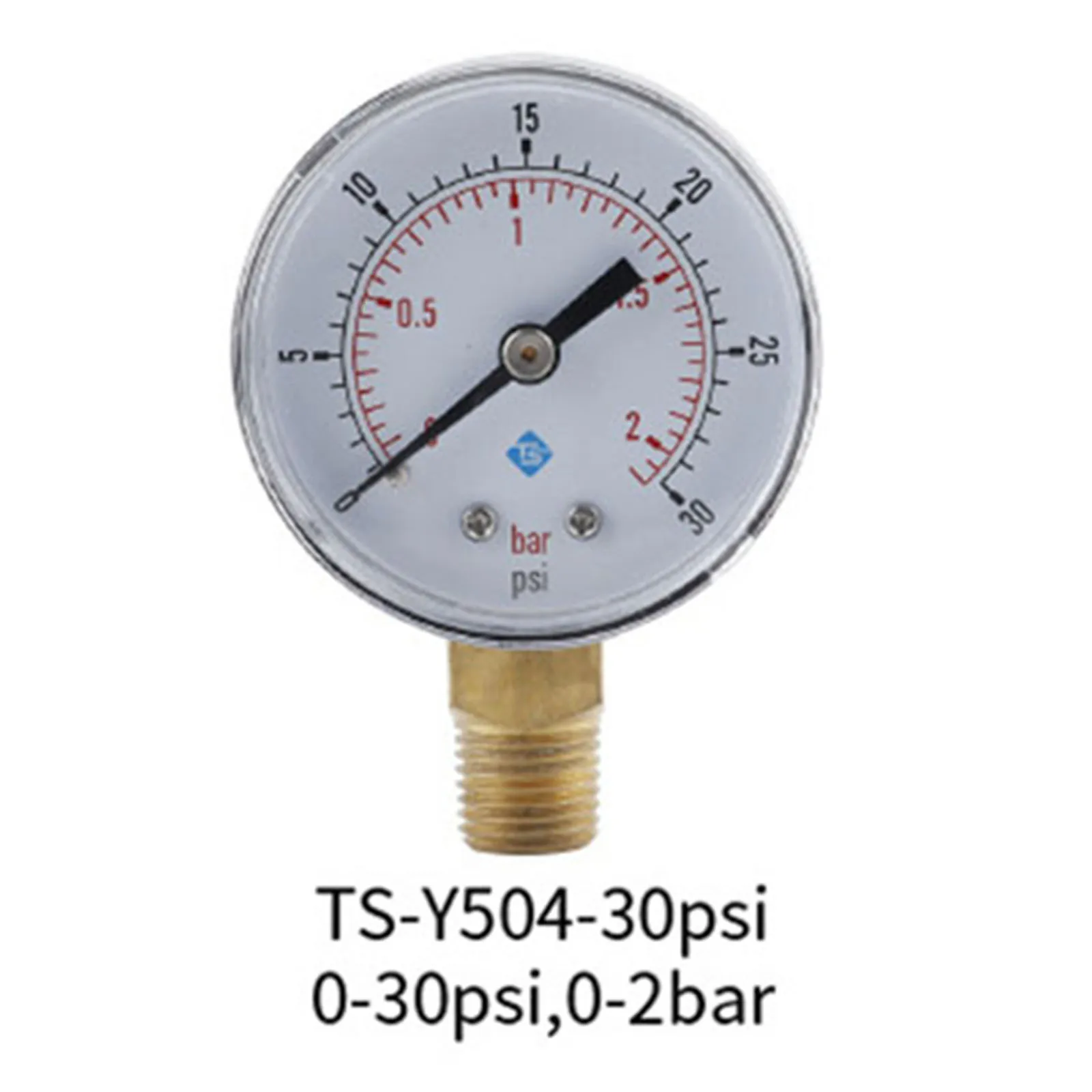 Medidor de pressão radial TS Y504, exibição clara precisa, fácil de instalar, ferramenta perfeita para qualquer aplicação