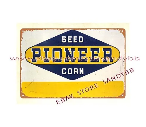 Seed Corn metal tin sign room den cafe  pub wall art-Aluminum