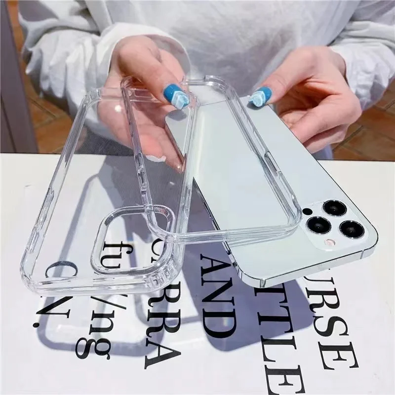 2 ni 1 360 Highly Transparent Gradient Color Case Xiaomi Redmi 10C 10A  9C Note 10 10s 11 Pro Plus 5G  10 2022 K40 Poco F3 Case