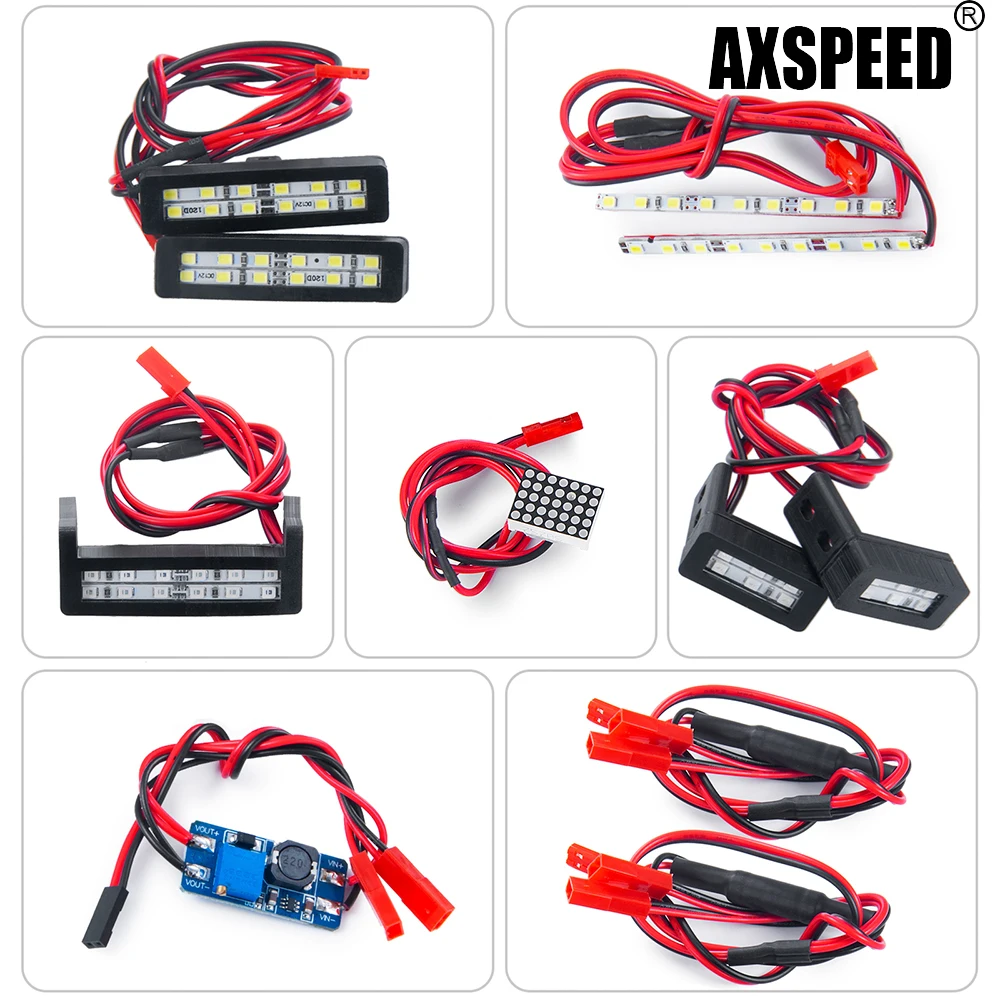 

AXSPEED 1Set Headlights + Taillights LED Lights for LIMITLESS F1 1/7 RC Car Model Upgrade Decoration Parts Accessories