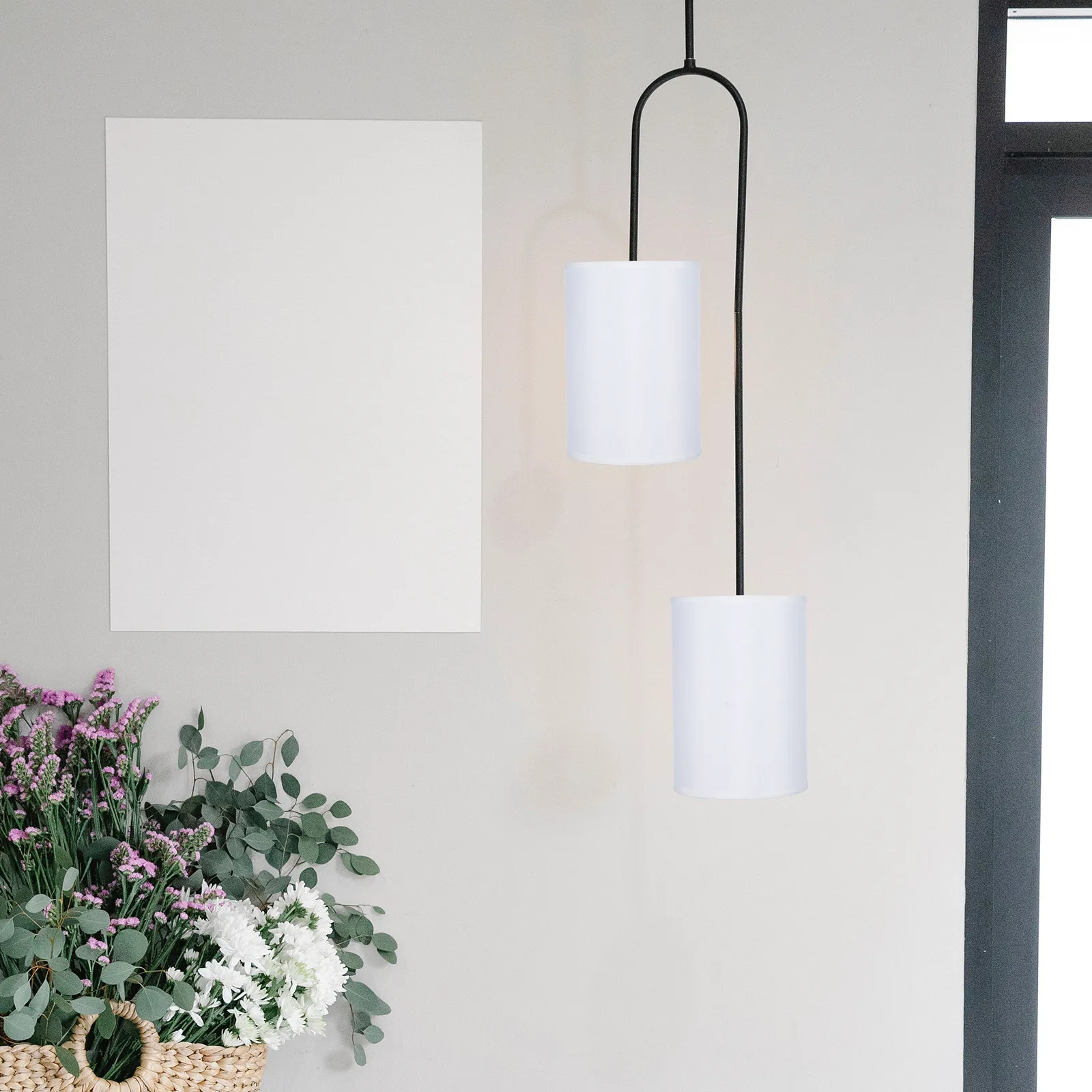 

Modern Round Lampshade for Bedside Desk Lamp Linen Fabric Iron Frame Lightweight Easy Install Living Room Bedroom Dining Room