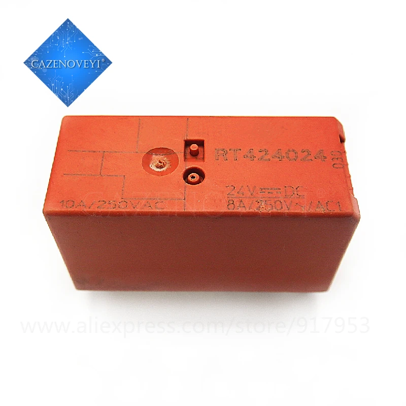 

5pcs/lot relay RT424024 24VDC RT424024A-24VDC 424024 24VDC DC24V 8PIN In Stock