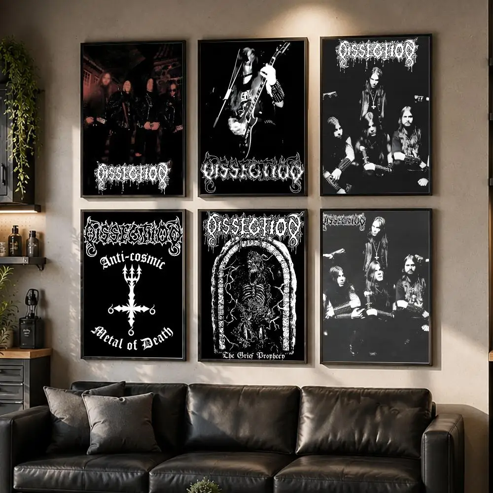 Metal Band D-Dissection Poster HD Waterproof Self-Adhesive Wall Art – Multi-Scene Use Top Gift Pick