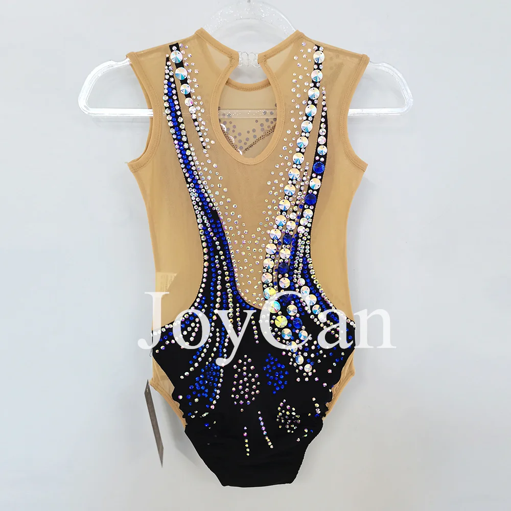 JoyCan-ثياب جمباز سبانديكس أنيقة للنساء والفتيات ، أزرق ، ملابس رقص للمنافسة