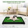 Pet Potty Grass Mat Puppy Flooring Training Pad 3-Layer Non Slip Quickly Absorbency Washable With Drainage Hole Professional Dog 1
