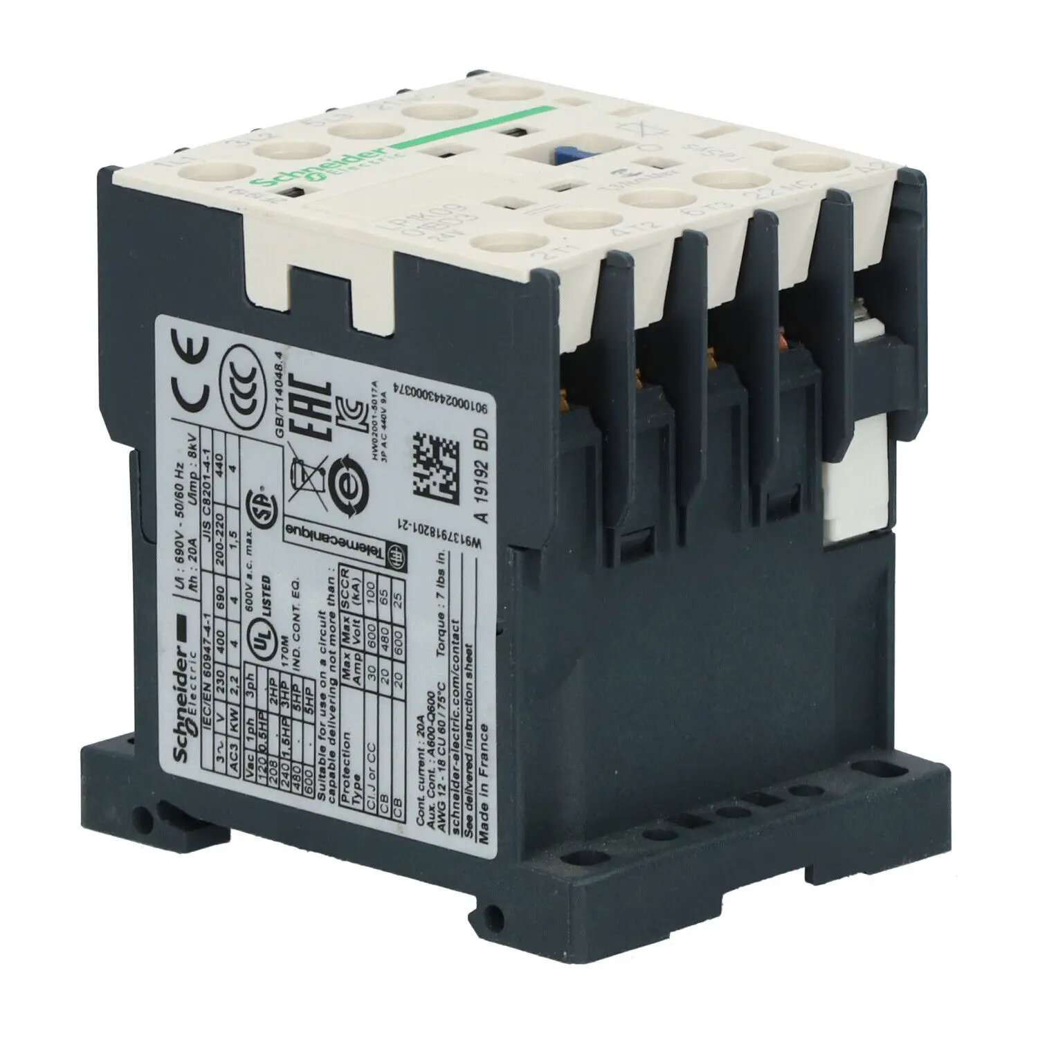 

LP1K0901BD3 Schneider Electric Contactor 9A 24V DC