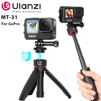 Ulanzi Mini tripod Monopod for GoPro 12/11/10/9/8/7/6 OSMO Action Insta360 Xiaomi Yi SJCAM Eken Action Camera Accessories Mount