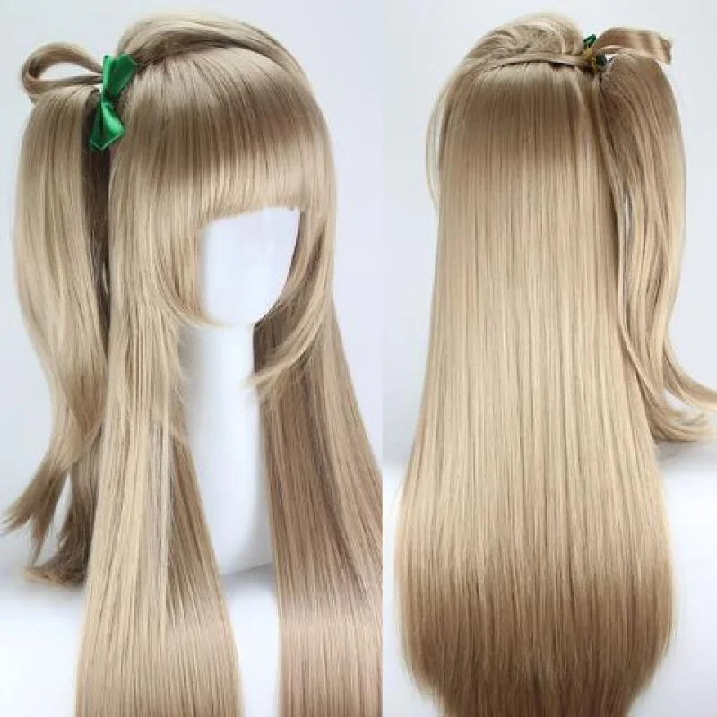 شعر مستعار Love Live South BirdcosWig يأتي مع فيونكة وإكسسوار شعر رقيق من شعر كوساكا هونوكا المزيف #3