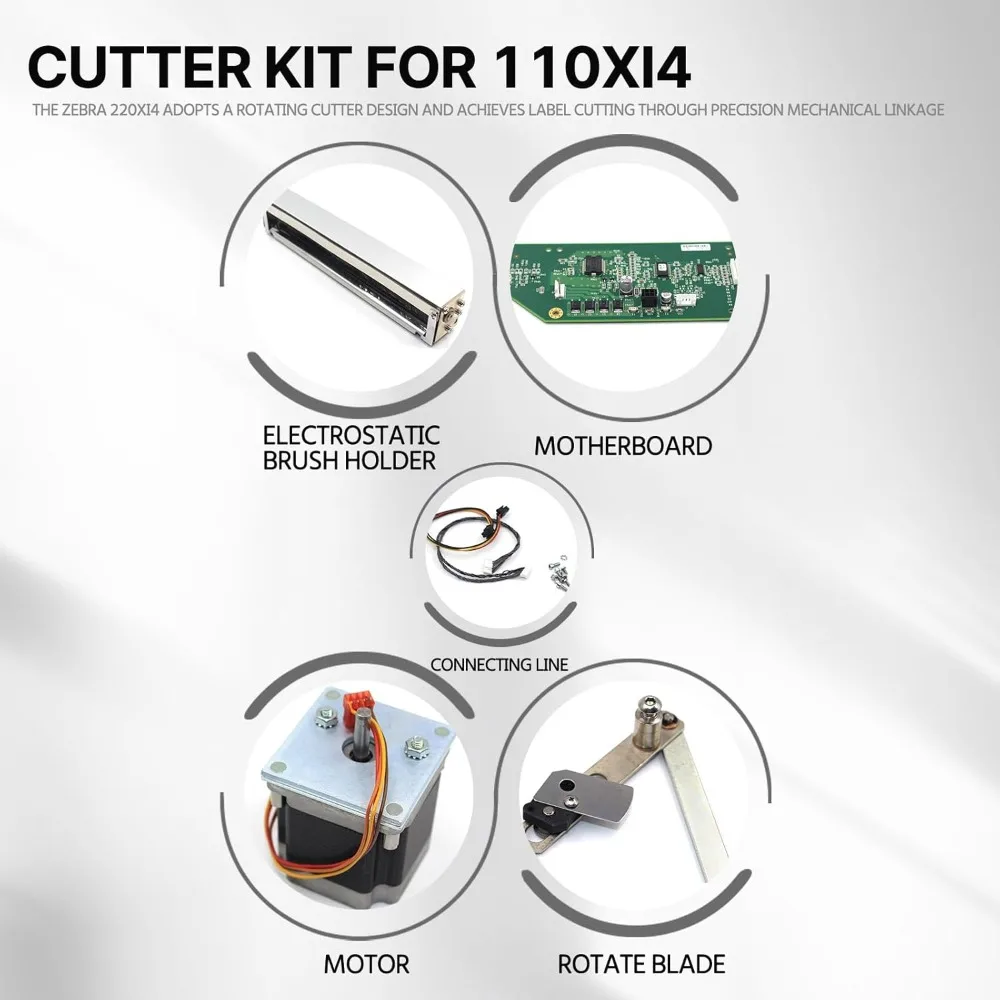 P1018253 Kit Cutter Option for Zebra 140Xi4 140 XiIV Thermal Barcode Incustrial Printer 203dpi 300dpi Genuine