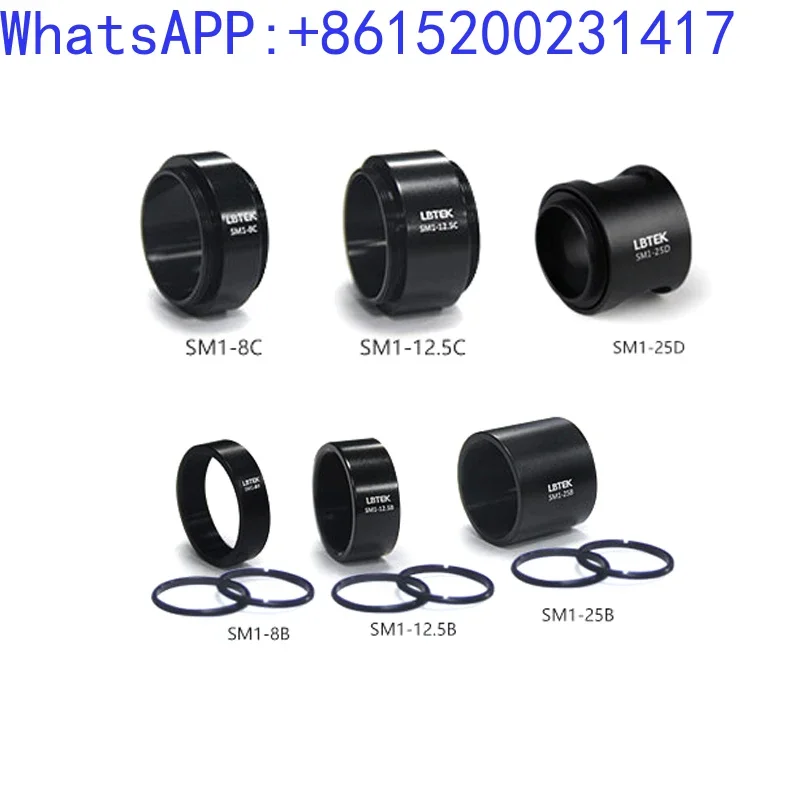 Research experiment consumables SM1 lens sleeve internal and external threads 8MM-100mm installation Ø 25.4mm optical components