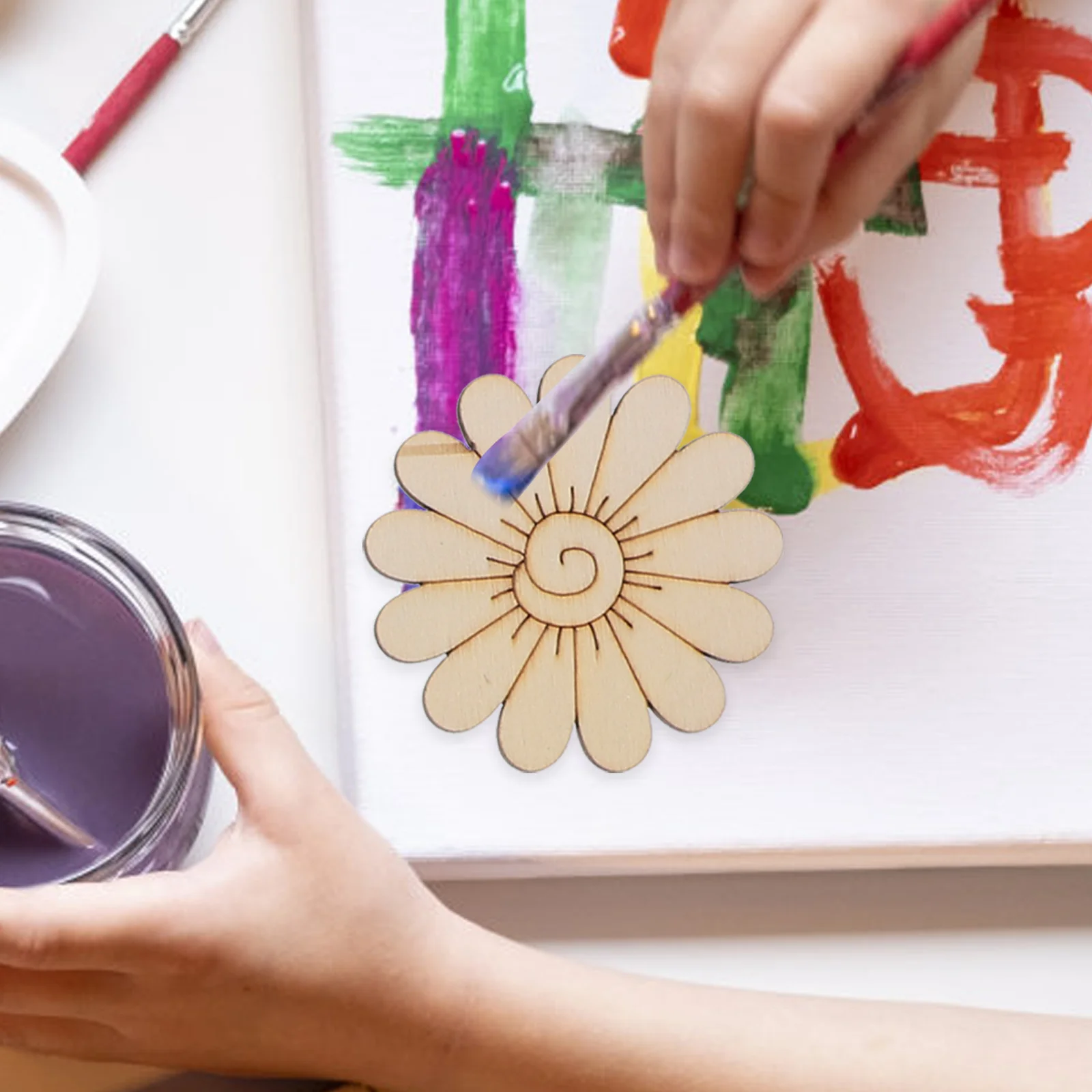 

18 шт. декоративных деревянных заготовок в форме бабочек и цветов для рукоделия, украшения дома, вечеринок, граффити