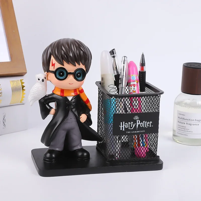 Toy Figures Academy of Magic Pen Holder Kawaii Anime Character Peripherals Hermione Figurines Student School Stationery Gifts