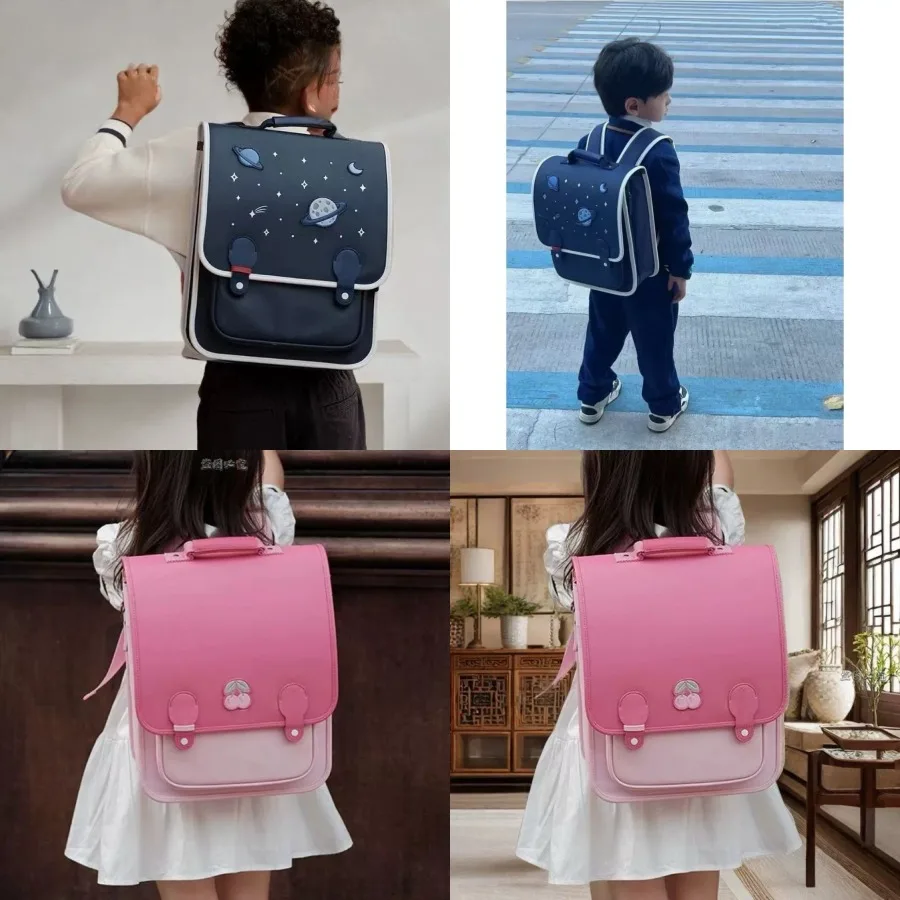

【New style】's schoolbag High-end girls girls primary school students grade two three four burden reduction and spine protection
