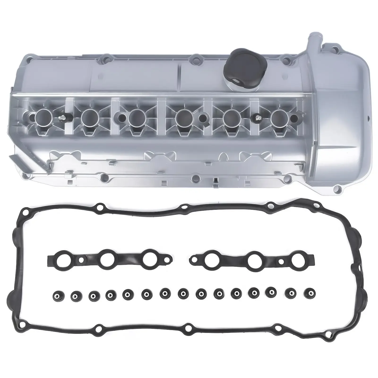 AP03 Aluminum Valve Cover kit For BMW 325i 330Ci 525i E46 E39 E53 E60 E85 E61 X3 X5 Z4 11127512839