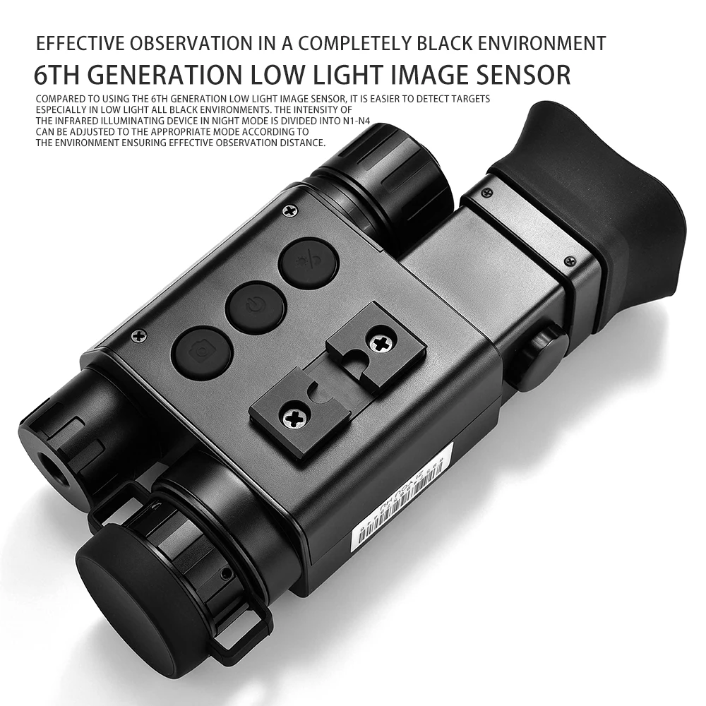 ZYH2091 Helmet-Mounted IR Digital Night Vision Monocular HD Night Vision Goggles for Full Darkness Compact Single Eye NVG