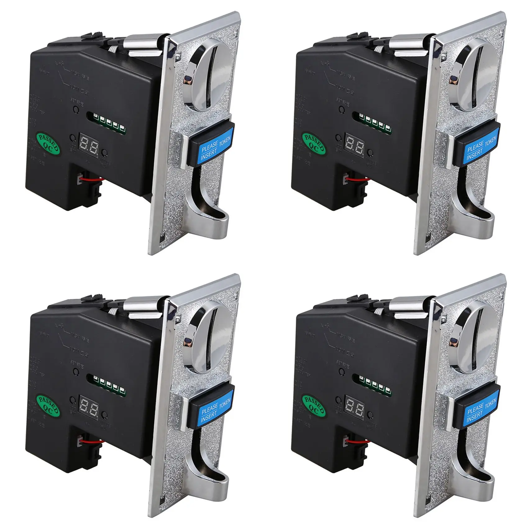 

4X Multi Coin Acceptor Selector for Mechanism Vending Machine Mech Arcade Game