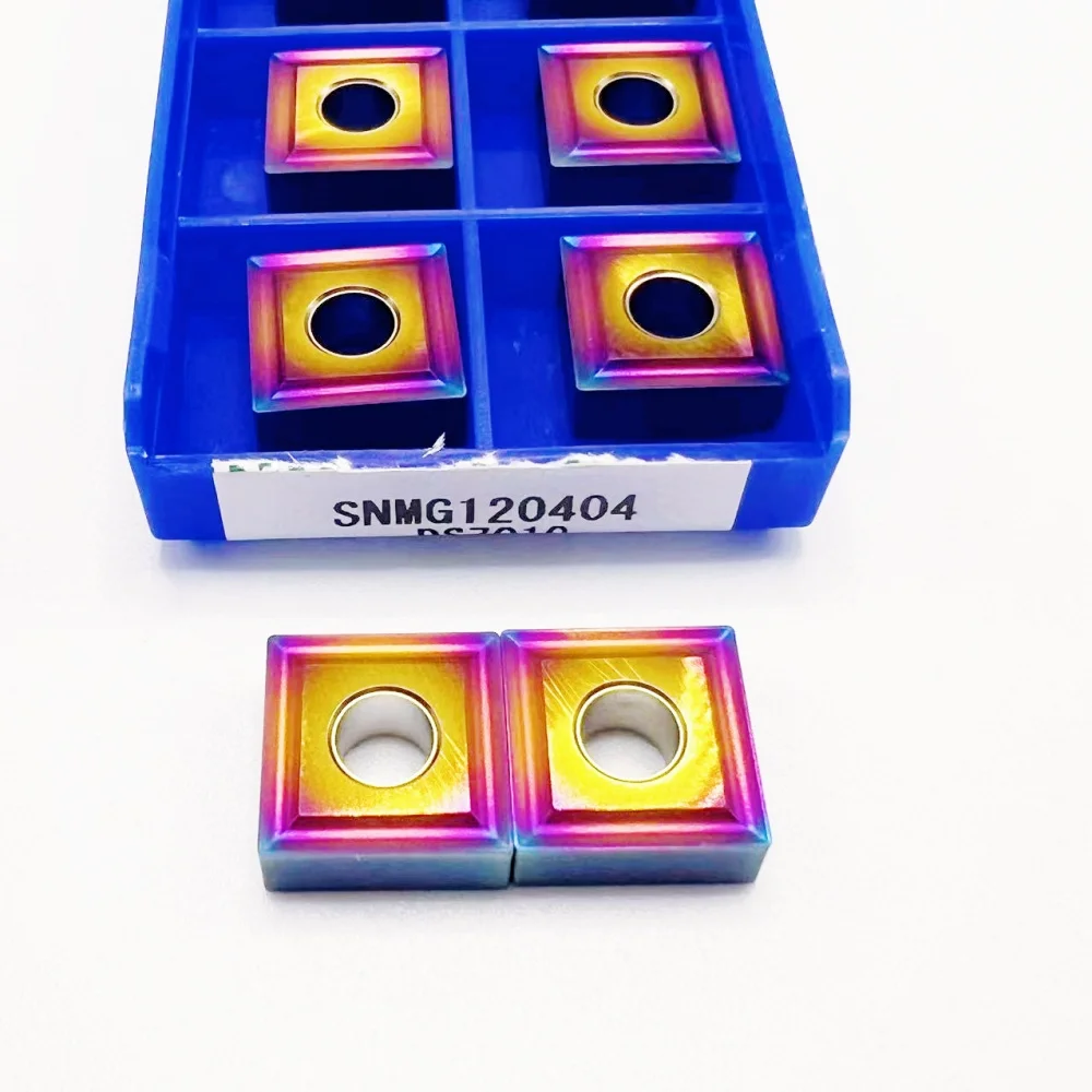 超硬インサート SNMG 120404   CNC 旋盤ツール刃先交換式旋削インサート、ステンレス鋼合金鋼 DS7010 SNMG 用 120404