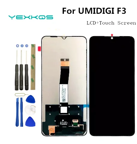 100% Original 6.7 inch For UMIDIGI F3 5G Phone Android 12 720*1650 LCD&Touch Screen Digitizer For UMIDIGI F3 F3S F3 SE + tools