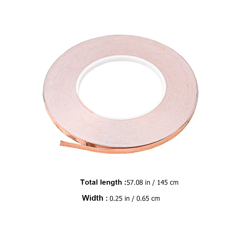 

1 Roll Copper Foil Tape For Guitar Pickup Shielding Emi Conductive Adhesive Tape Removal Tool For