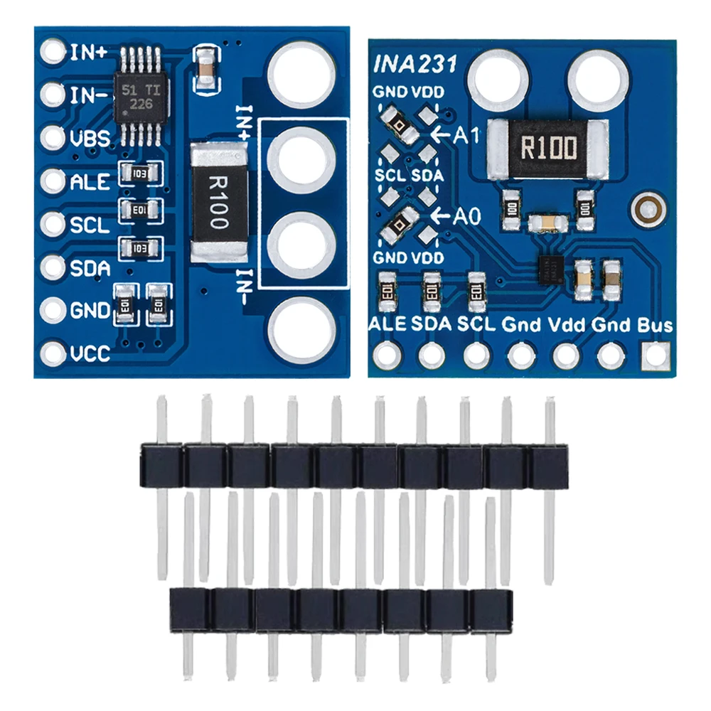 TECNOIOT 2pcs INA226 Module Capteur Courant/Puissance I2C Bi-Directionnel Monitoring