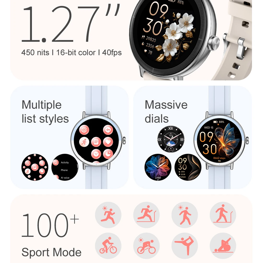 

Sleep Health Monitor DIY Watch Dial Smart Watches Blue Tooth Call Sports Fitness Clock IP68 Waterproof Smartwatch For Women Men