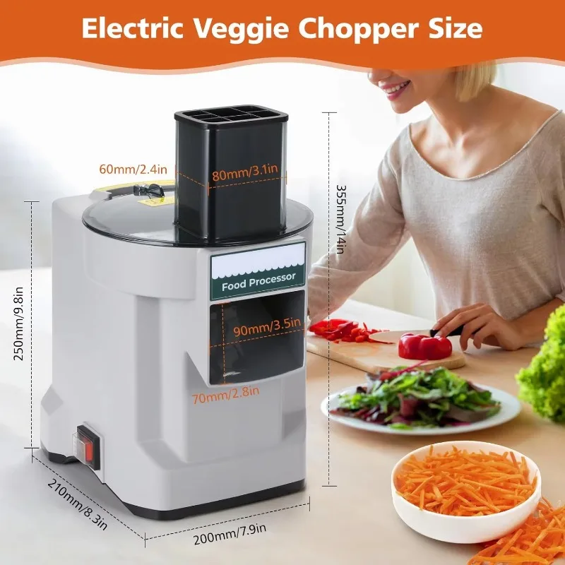 Heavy Duty Electric Vegetable Cutter Slicer Dicer Food Processor Machine for Kitchen Hotel Restaurant Catering Equipment CE