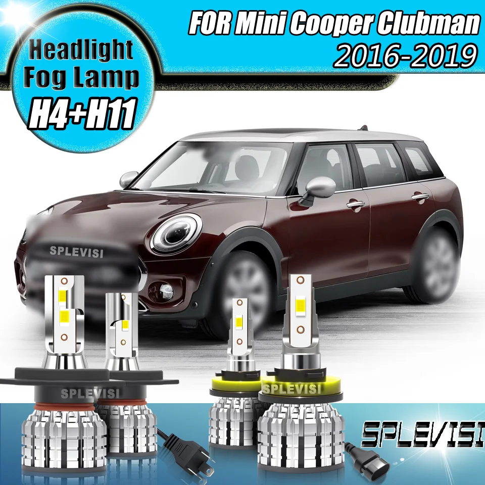 

Всепогодные автомобильные фары SPLEVISI, светодиодные фары, комбинированный набор противотуманных фар для Mini Cooper Clubman 2016, 2017, 2018, 2019