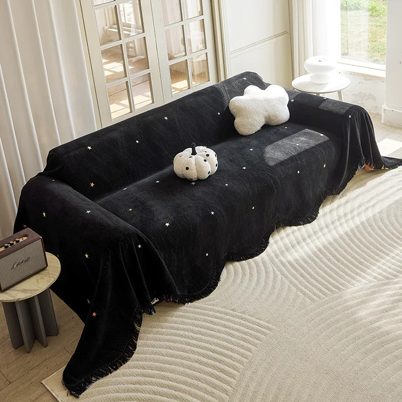 Fresh Style Chenille Sofa Cover All Season One Piece Waterproof Scratch Resistant Cat Proof Wear Resistant Sofa Slipcover Mat