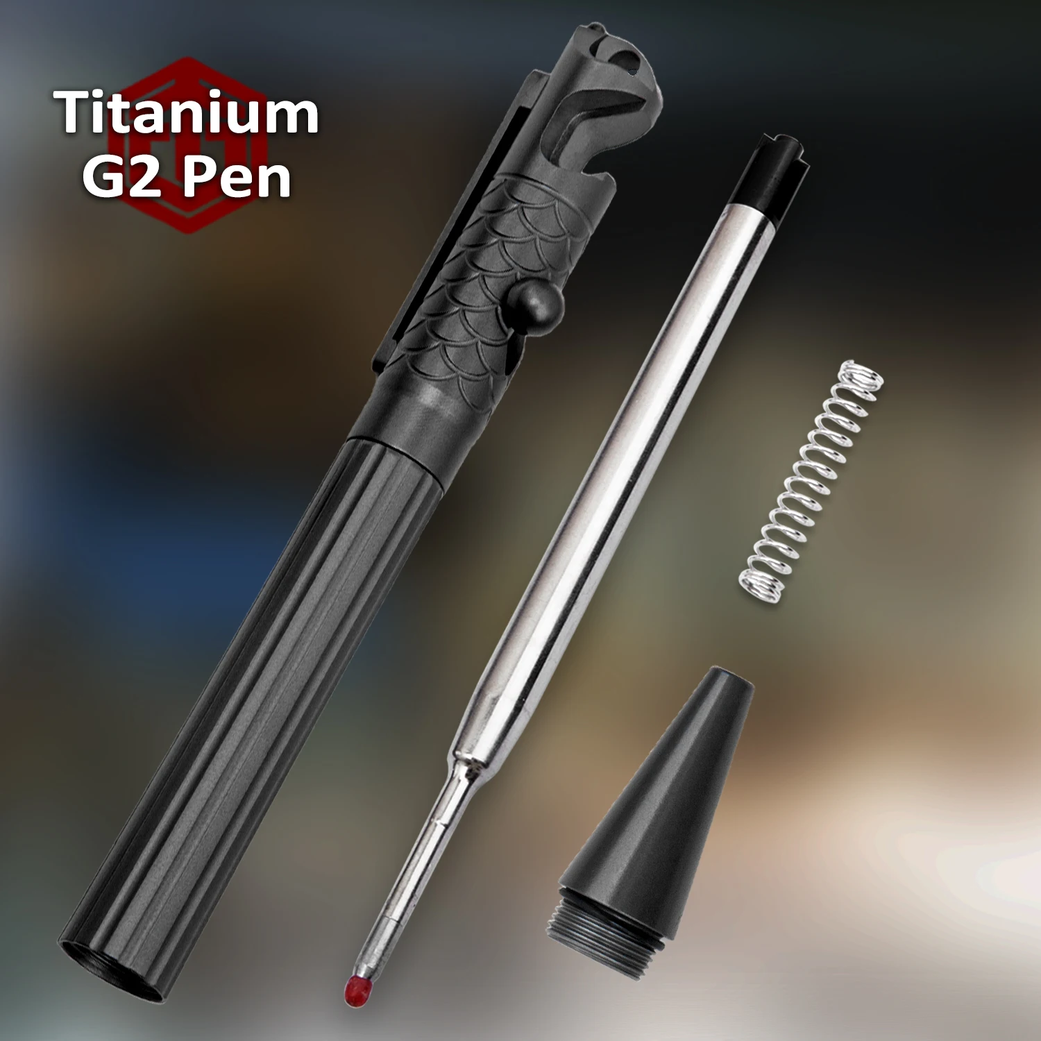 Titanium alloy tactical pen multifunctional pen G2 Pen Refill outdoor self-defense EDC tool pen with bottle opener Premium Gift