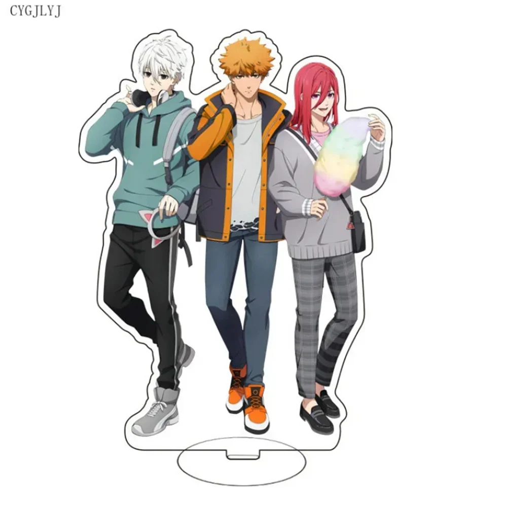 Hot Fashion Anime Figure Lock Acrylic Stand Isagi Chigiri Bachira Nagi Karasu Cartoon Model Plate Desk Decor Standing Series