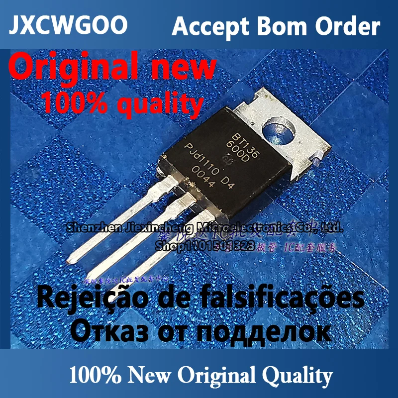 BT136-600D orijinal ithal hakiki yeni çift yönlü tristör TO-220 doğrudan ekleme