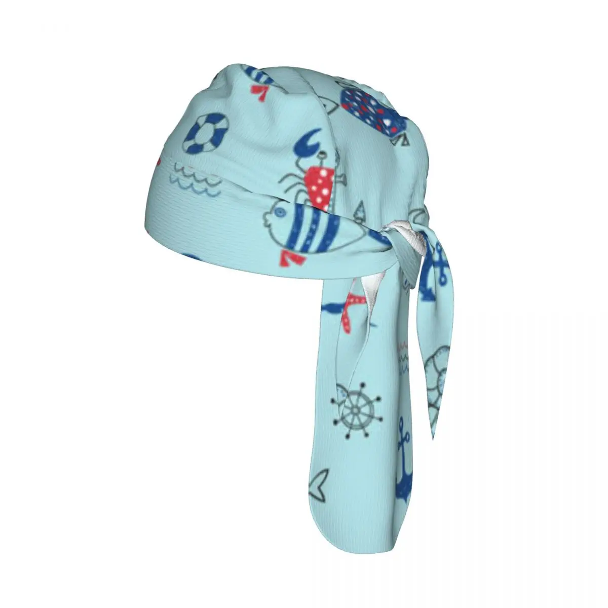 

Cycling Breathable Cycling Headwear Cute Marine Life Fish Crab Starfish Anchor Quick-Dry Bicycle Scarf Cap