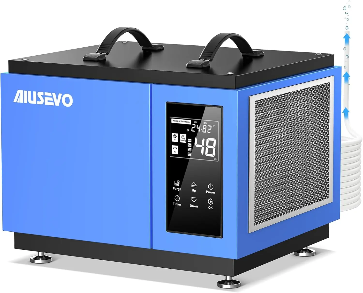 

75 Pints Crawl Space Dehumidifier with Pump and Drain Hose, Commercial Dehumidifier for Basement up to 5,200 Sq. Ft for Water