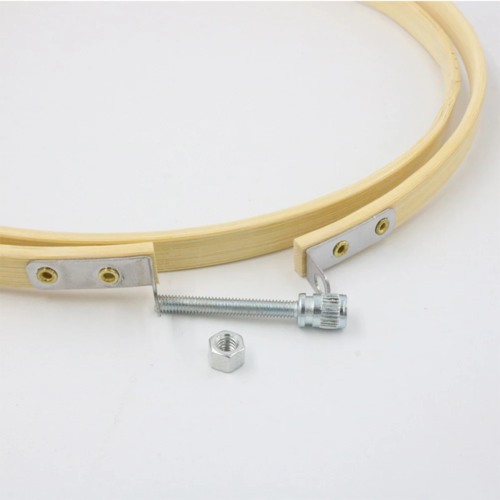 

12Pcs Bamboo Embroidery Hoop Adjustable 13cm Circle Frame DIY Cross Stitch Needlework Craft Display Embroidery Hoop