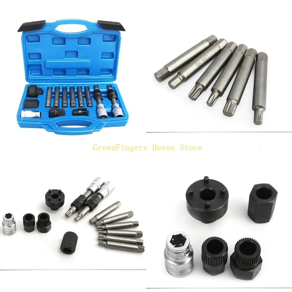 F68D Professional Alternator  Pulley Removal Installer Tool Set Auto Tool