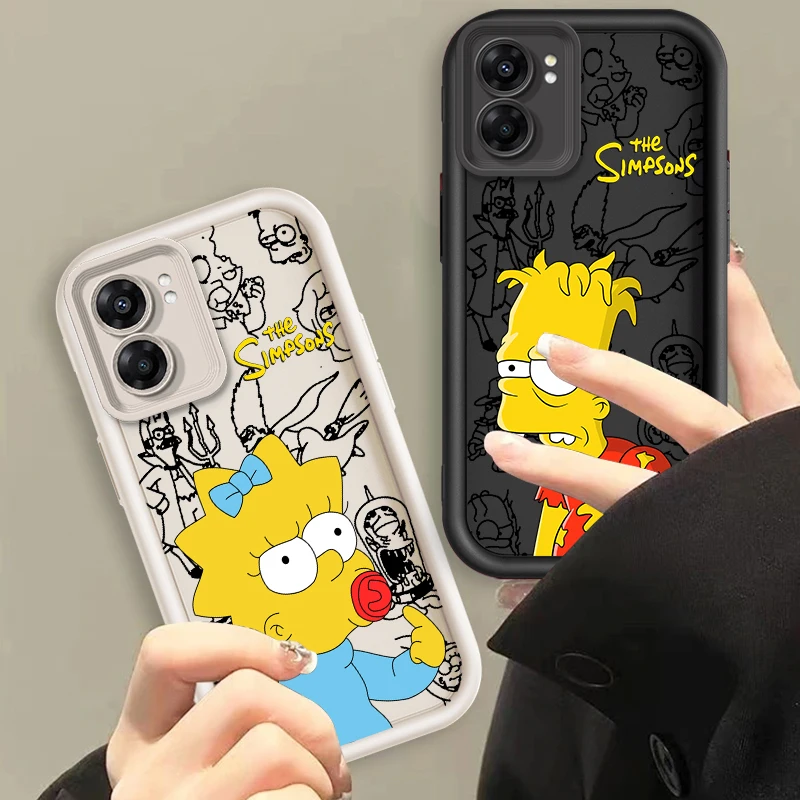 Art Cool The Simpsons Eye Ladder For OPPO Find X5 X3 A58 A57 A55 A53 A54 A92 A74 A78 A98 A16 A94 A76 A72 5G Cover Phone Case