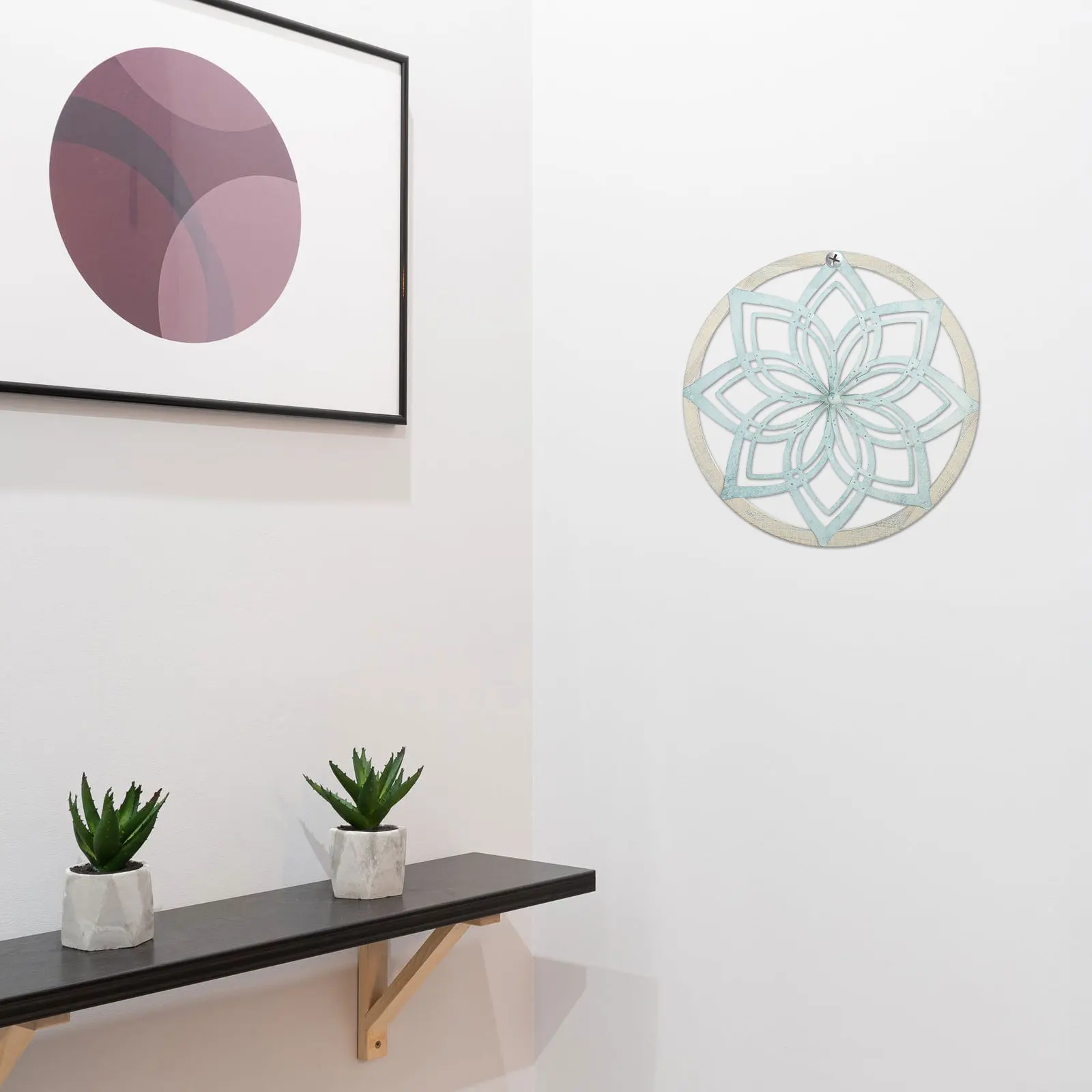 

Acrylic Wall Art Decoration Round Pattern Pendant Home Bedroom Decor Poster Sticker Diamond Design Hanging nament