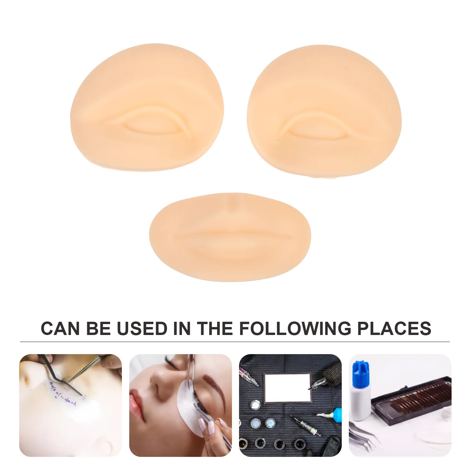 

1 Set Of Tattoos Sheet Thin Artificial Practice For Tattooing Embroidered Practice Skin Sheet Beauty Salon Supplies Silicone