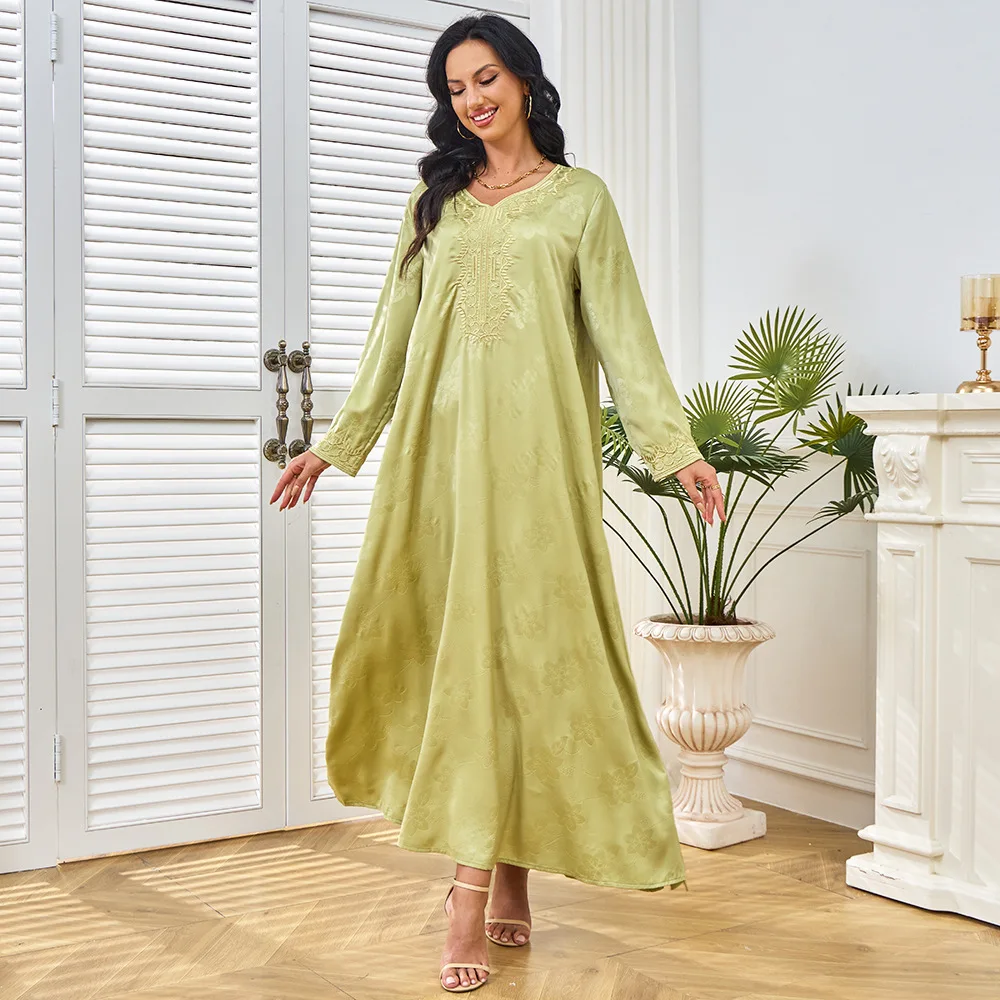 Dubai-Kleid, muslimisches Kleid, sommerliche neue bestickte Robe